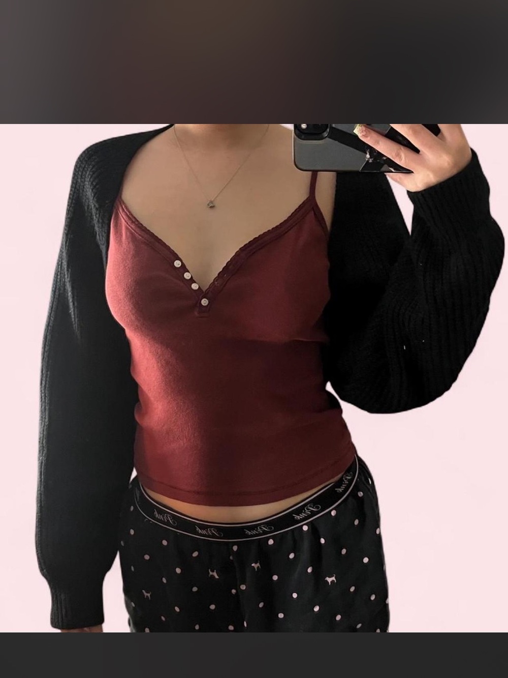 SHEIN black ribbed cardigan